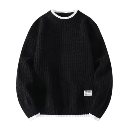 Horizon Black Knitted Sweater