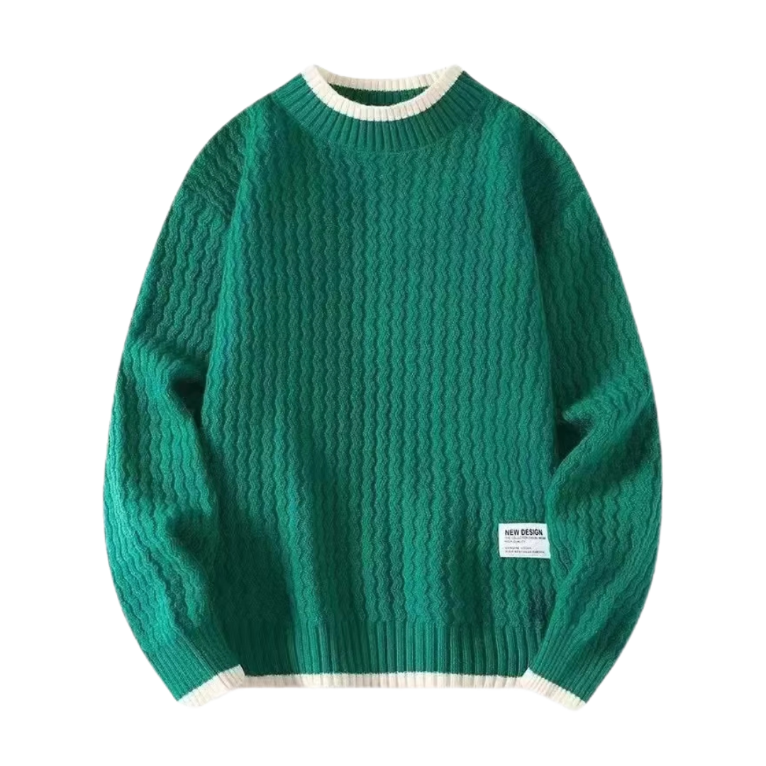 Horizon Green Knitted Sweater