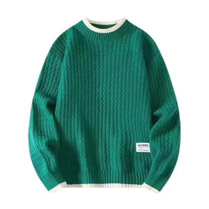 Horizon Green Knitted Sweater