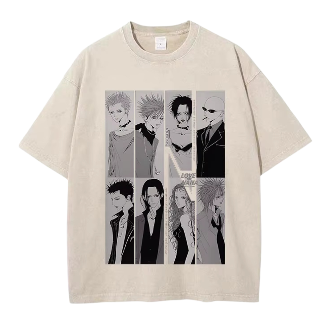 Love for Nana Anime Vintage Oversized T-Shirt